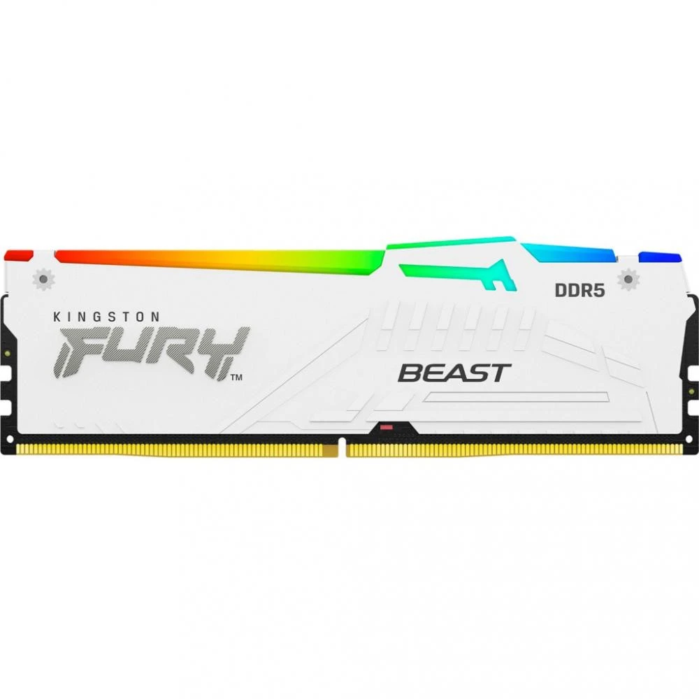Оперативна пам'ять Kingston FURY 16 GB DDR5 5600 MHz Beast RGB EXPO White (KF556C36BWEA-16) (UA)