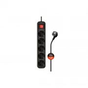 ColorWay CW-PSEA52BK, 5 розеток/2M black (CW-PSEA52BK) (UA)