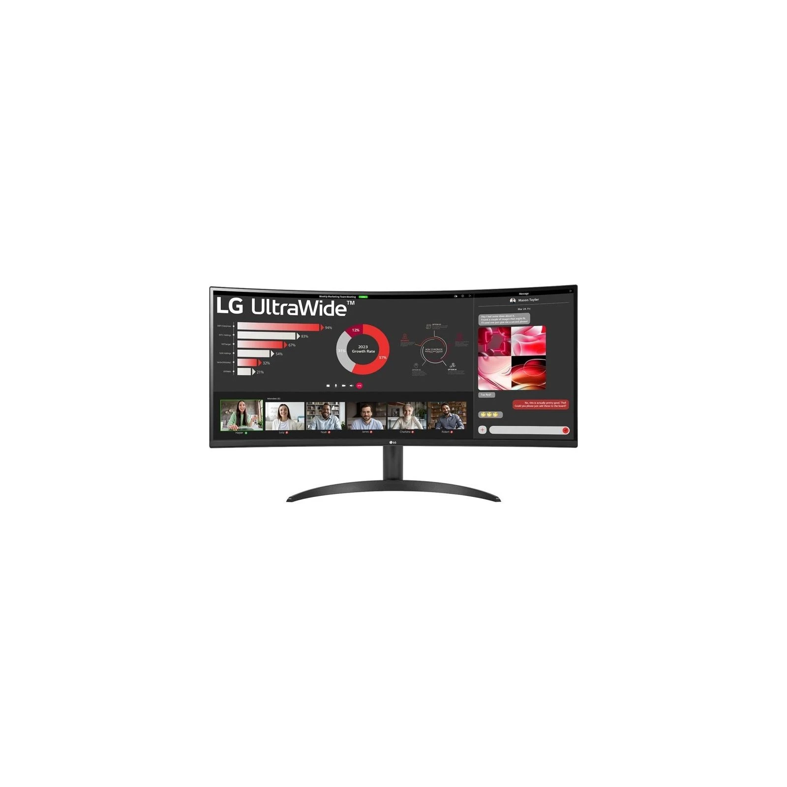 Монітор LG 34WR50QC-B