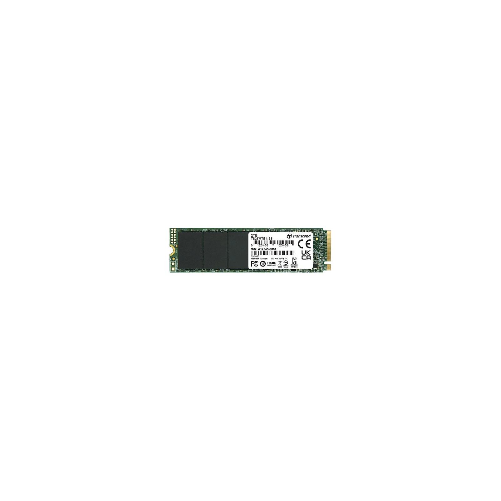 SSD диск M.2 2280 2TB Transcend (TS2TMTE115S) (UA)