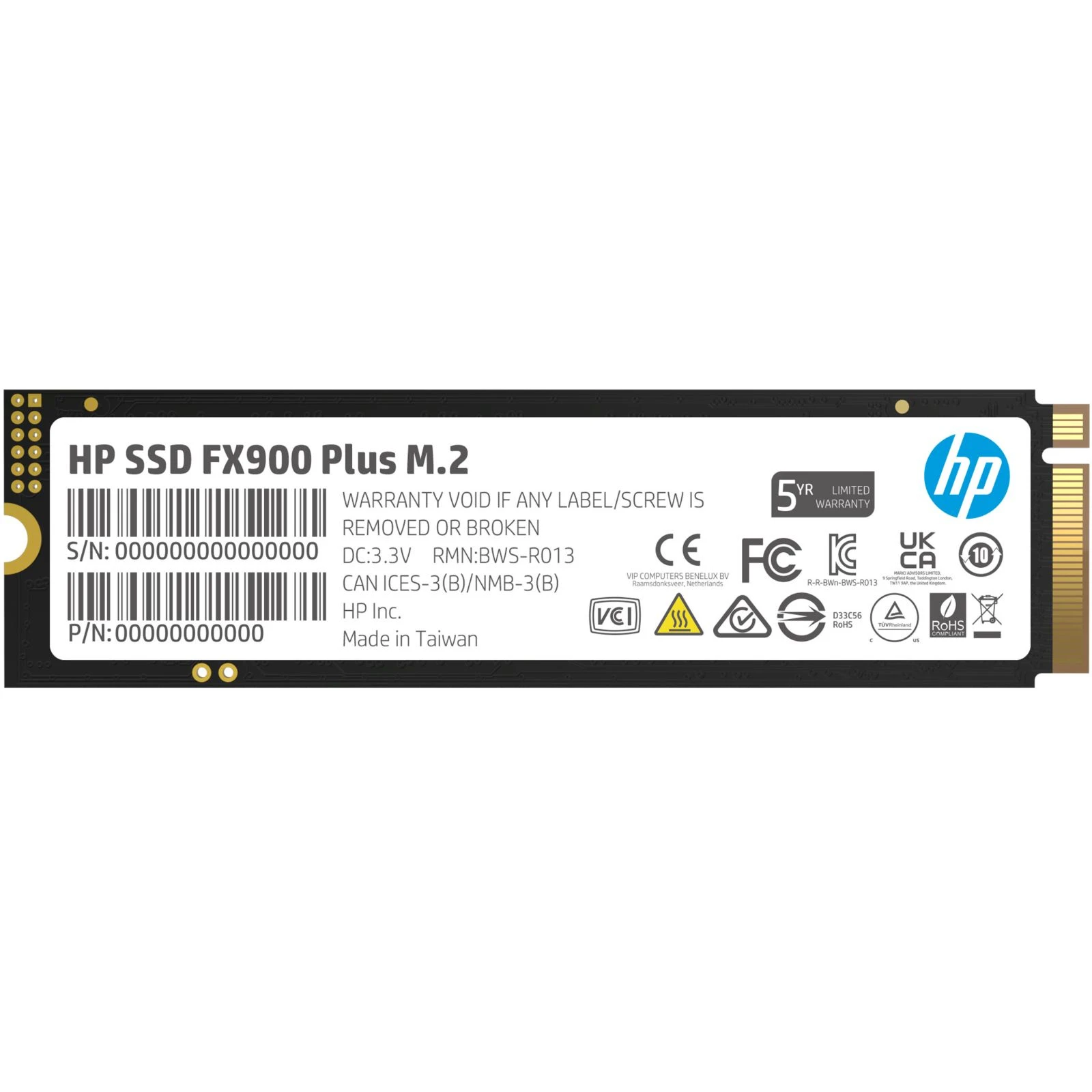 SSD диск M.2 2280 512GB FX900 Plus HP (7F616AA) (UA)