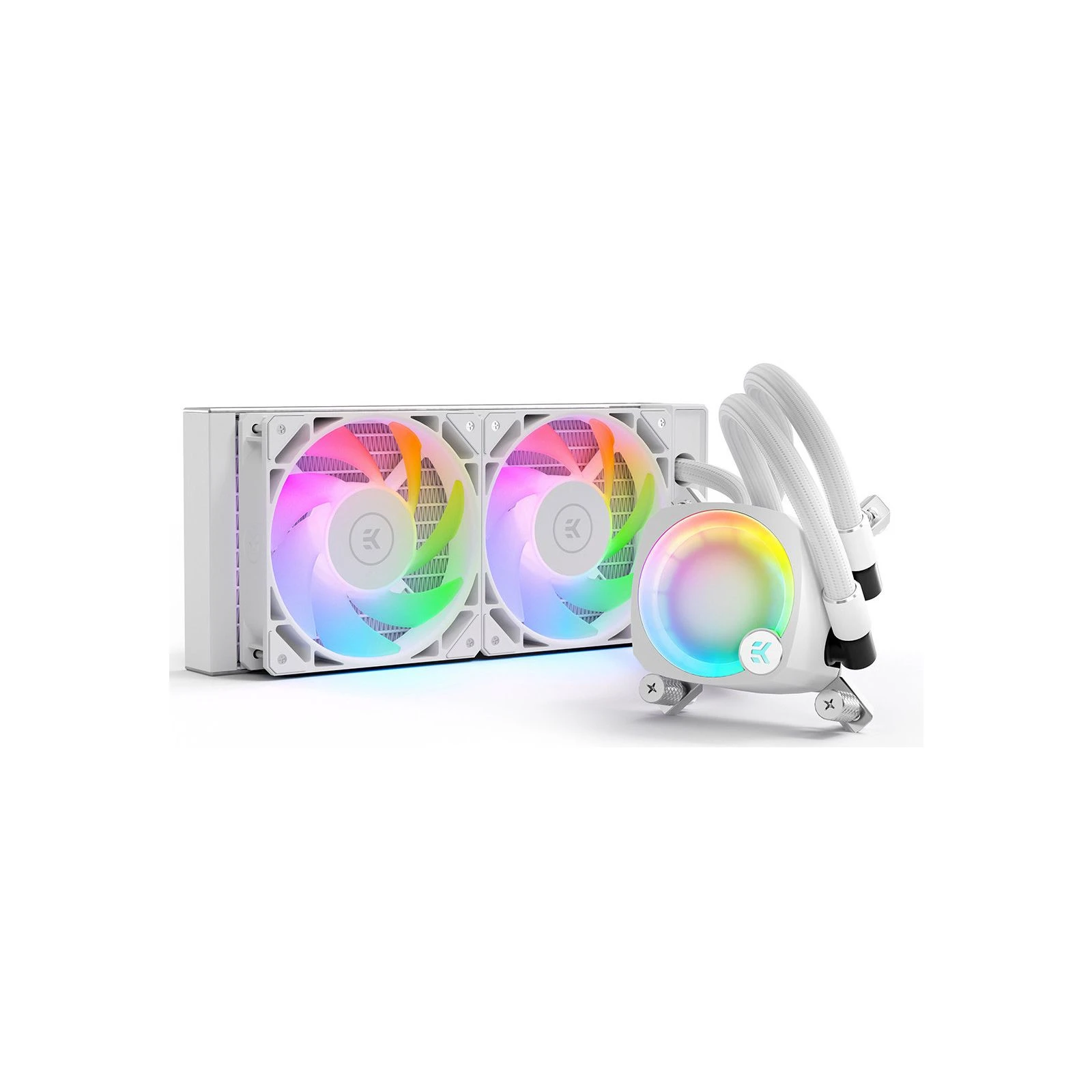 Система водяного охлаждения Ekwb EK-Nucleus AIO CR240 Lux D-RGB - White (3831109897843) (UA)