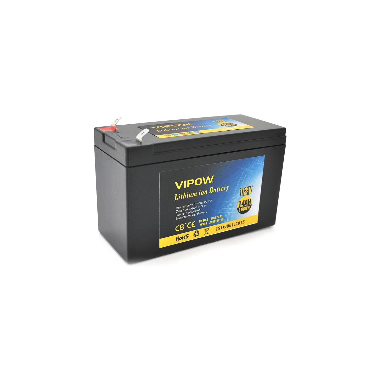 Акумуляторна батарея Vipow 12V - 14Ah Li-ion (VP-12140LI) (UA)