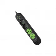 Voltronic F01U, 2роз EU + 2роз Universal, 3*USB Black (F01U-Black) (UA)