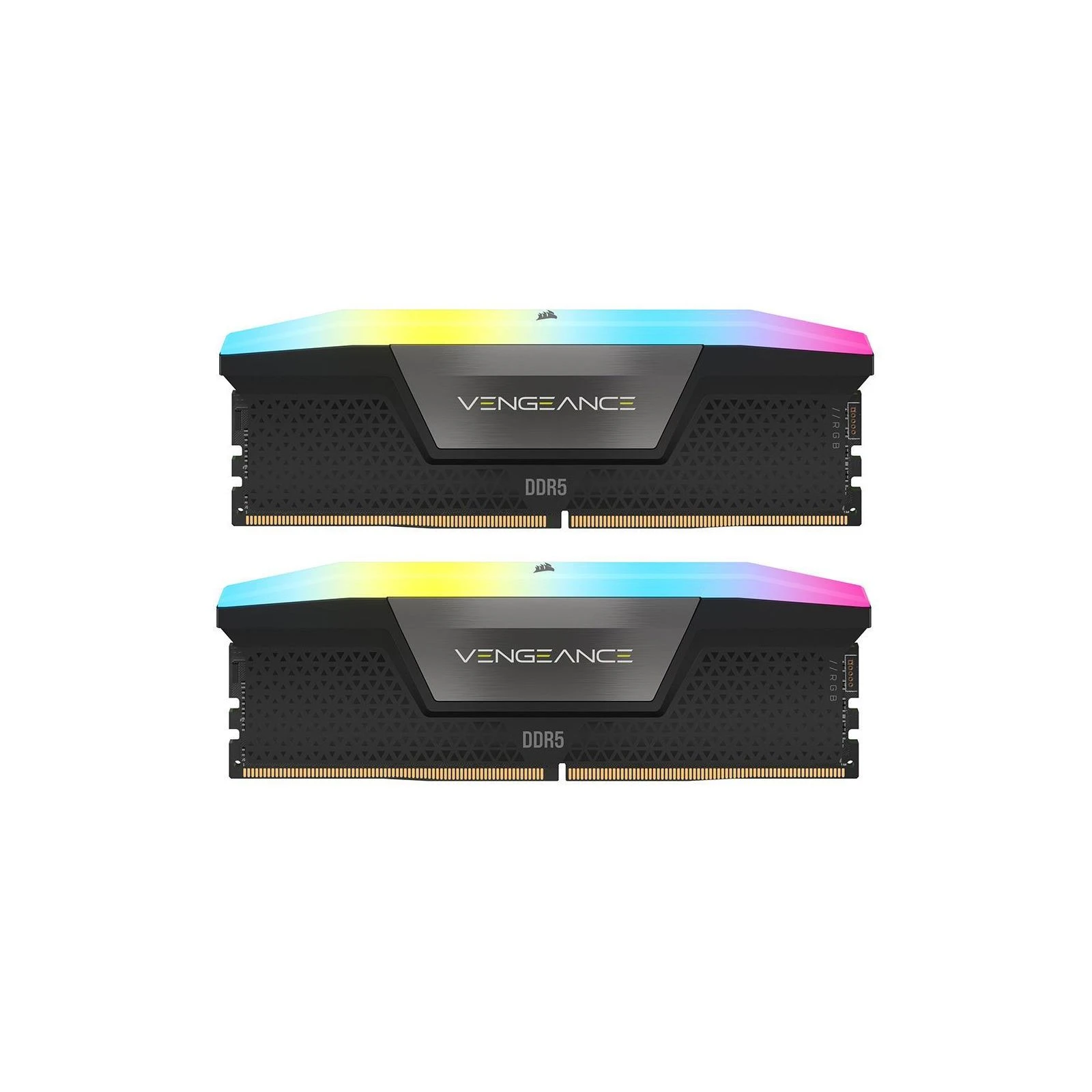 Оперативна пам'ять DDR5 32GB (2x16GB) 7200 MHz Vengeance RGB Corsair (CMH32GX5M2X7200C34) (UA)