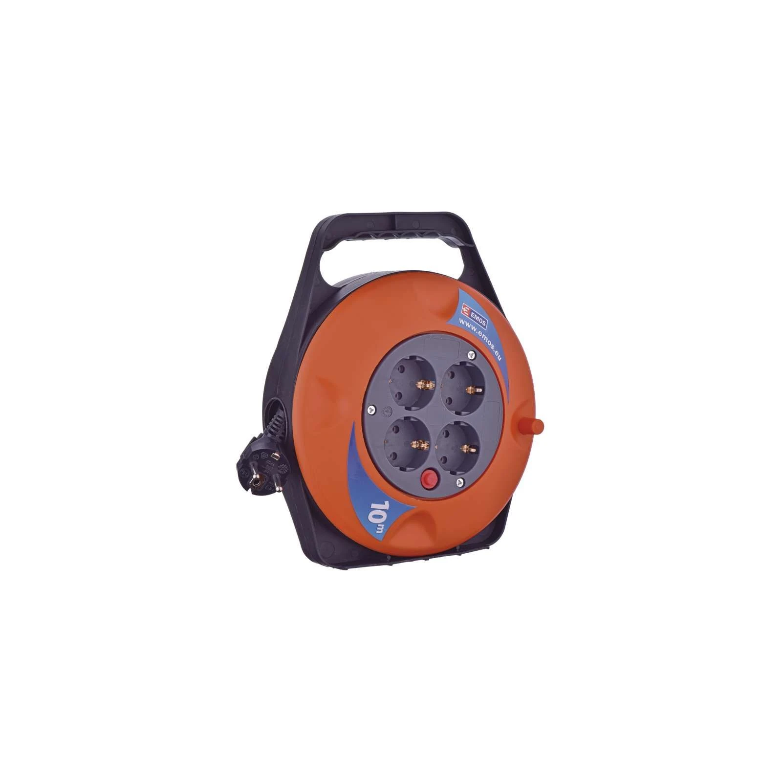 Мережевий фільтр EMOS котушка 4 троянд., 10 м (P19510) (UA)