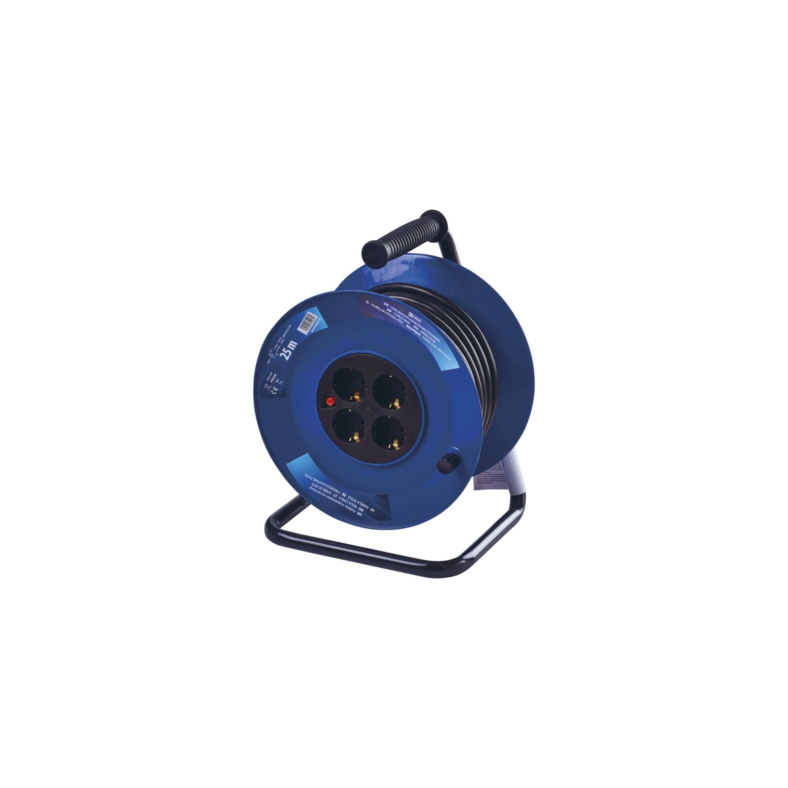 Мережевий фільтр EMOS котушка 4 троянд., 25 м (P09225M) (UA)