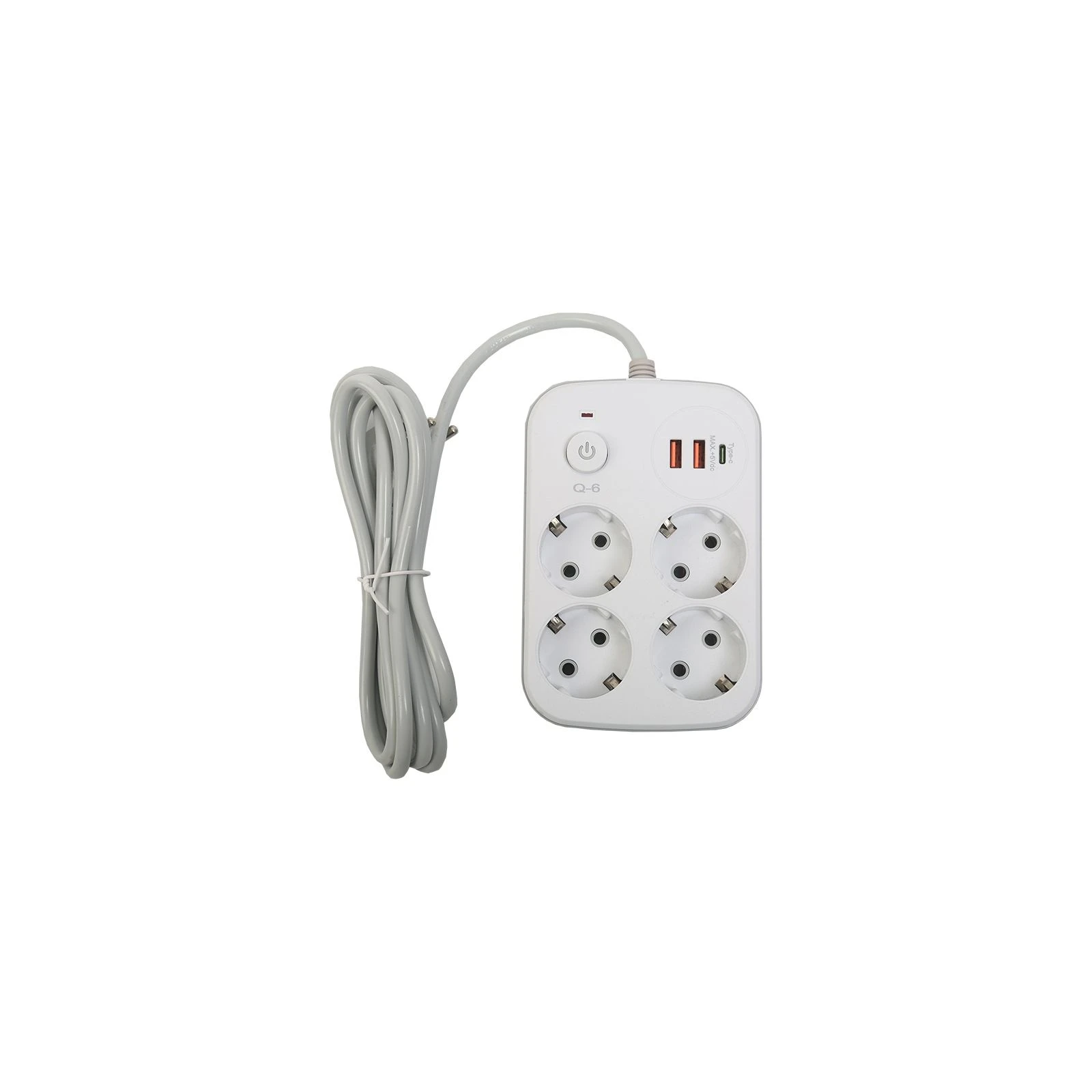 Мережевий фільтр XoKo XK-SP-4-2-1-WH (UA)