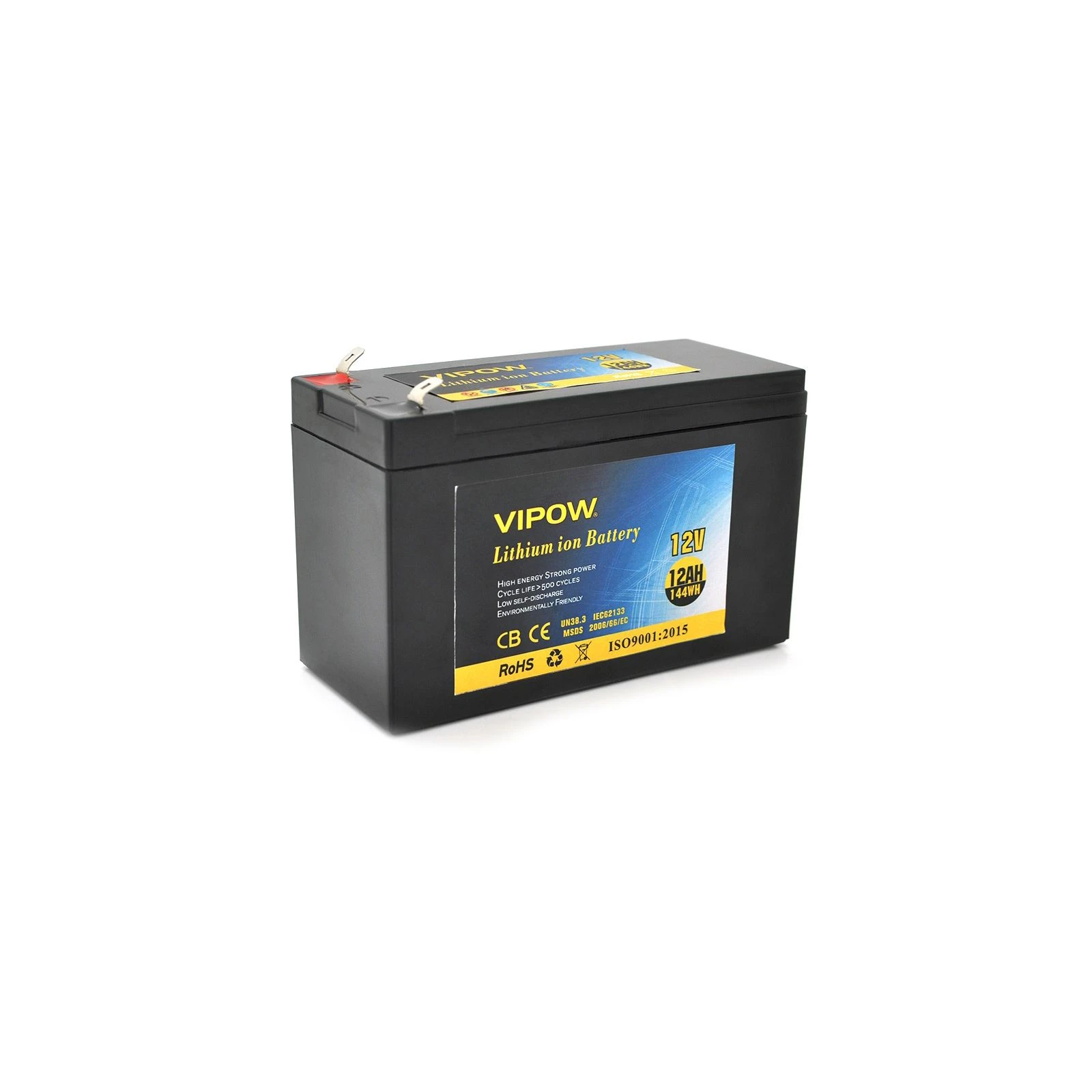 Акумуляторна батарея Vipow 12V - 12Ah Li-ion (VP-12120LI) (UA)