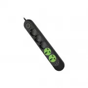 Voltronic F02U, 3роз EU + 2роз Universal, 3*USB Black (F02U-Black) (UA)