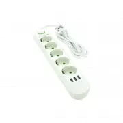 Voltronic F05U, 5роз EU, 3*USB White (F05U-White) (UA)