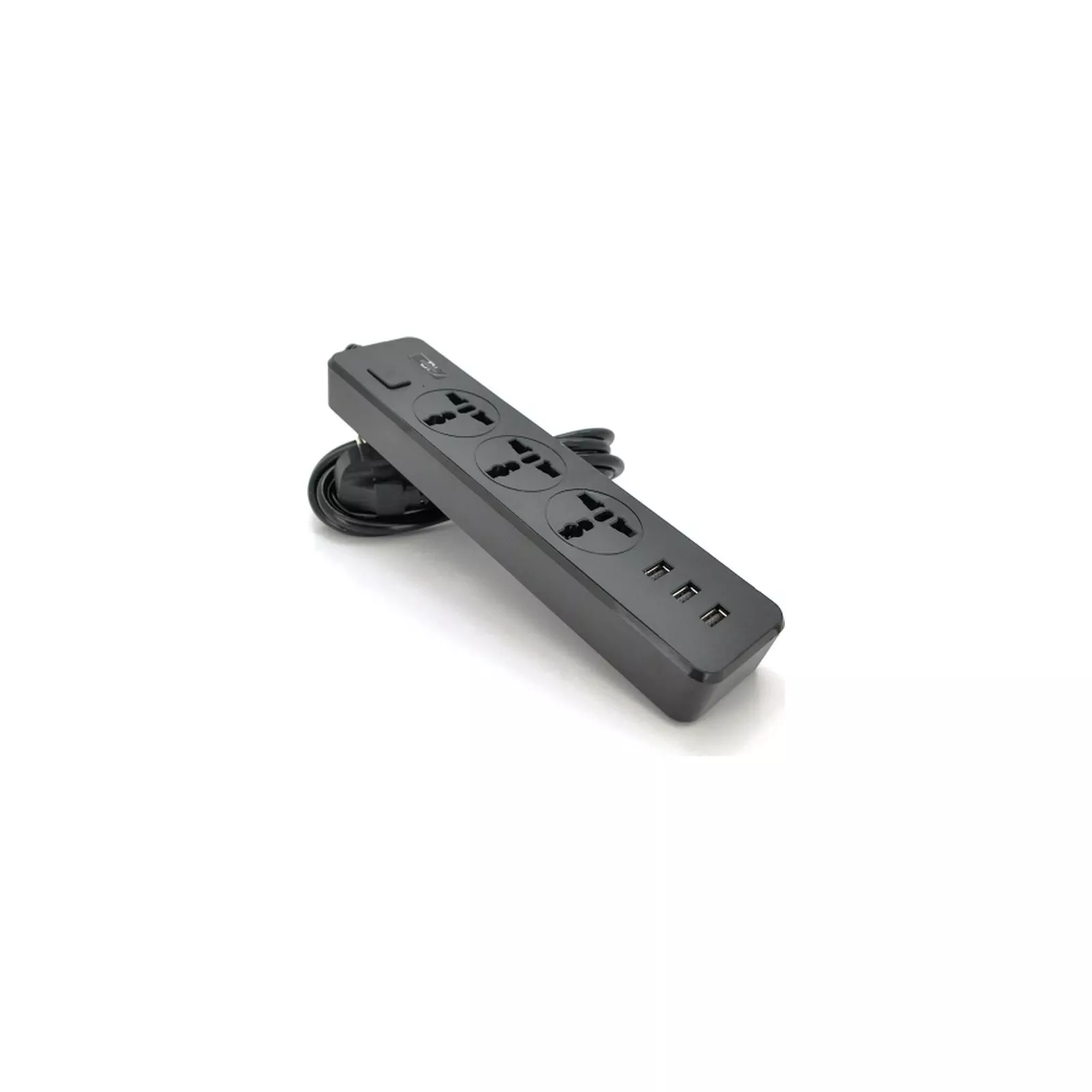 Мережевий фільтр Voltronic TВ-Т13, 3роз, 3*USB Black (ТВ-Т13-Black) (UA)
