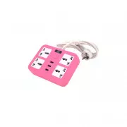 Voltronic TВ-Т15, 4роз, 3*USB Pink (ТВ-Т15-Pink) (UA)