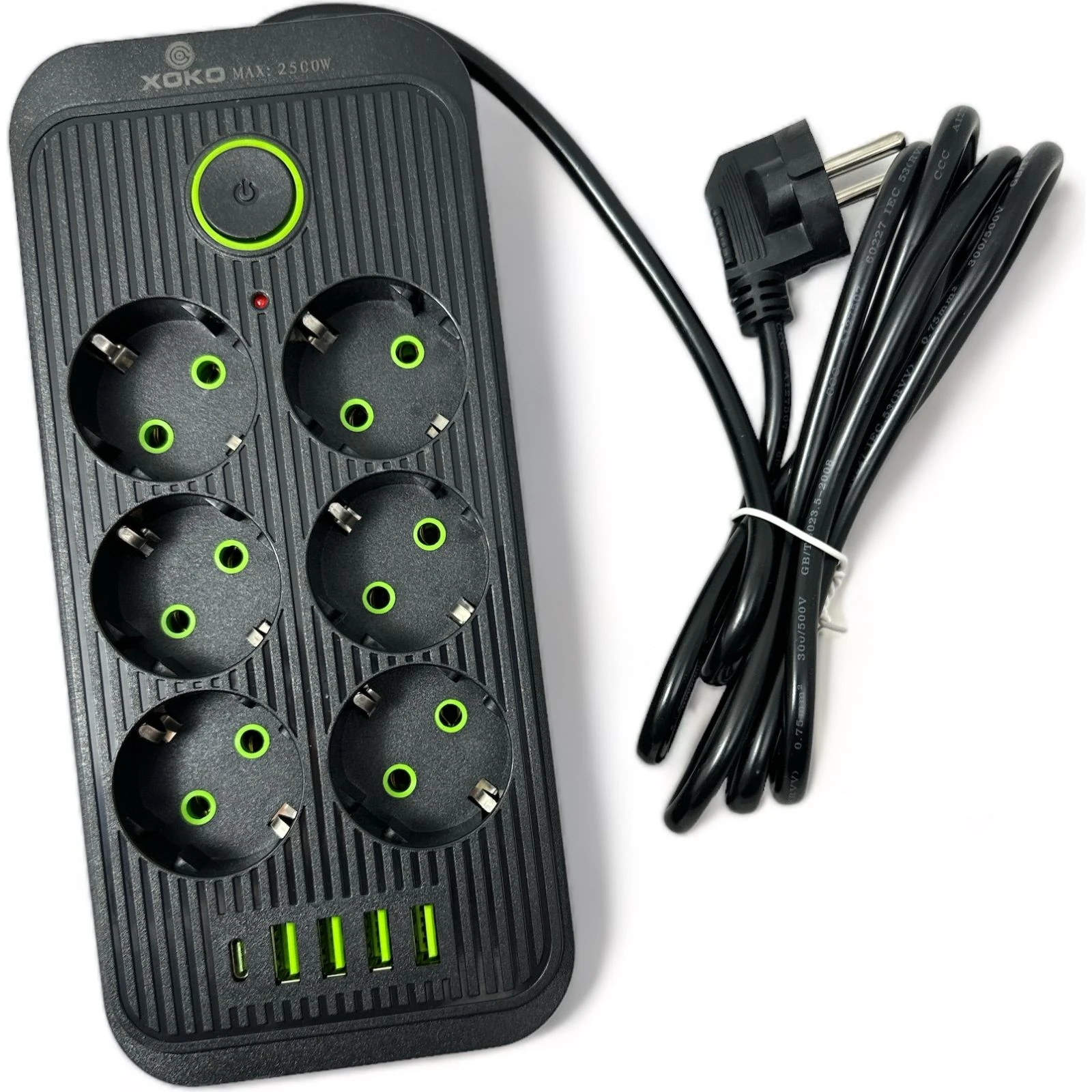 Сетевой фильтр XoKo XК-SP6-4-1-BK (UA)