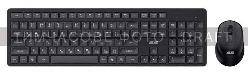 Комплект 2E MK420 WL EN/UKR Black Black (2E-MK420WB_UA) (UA)
