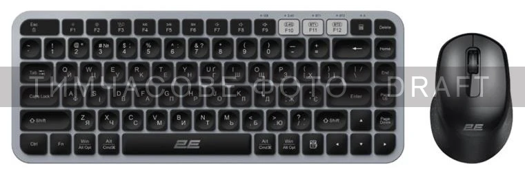 Комплект 2E MK430 WL BT EN/UKR Grey (2E-MK430WBGR_UA) (UA)