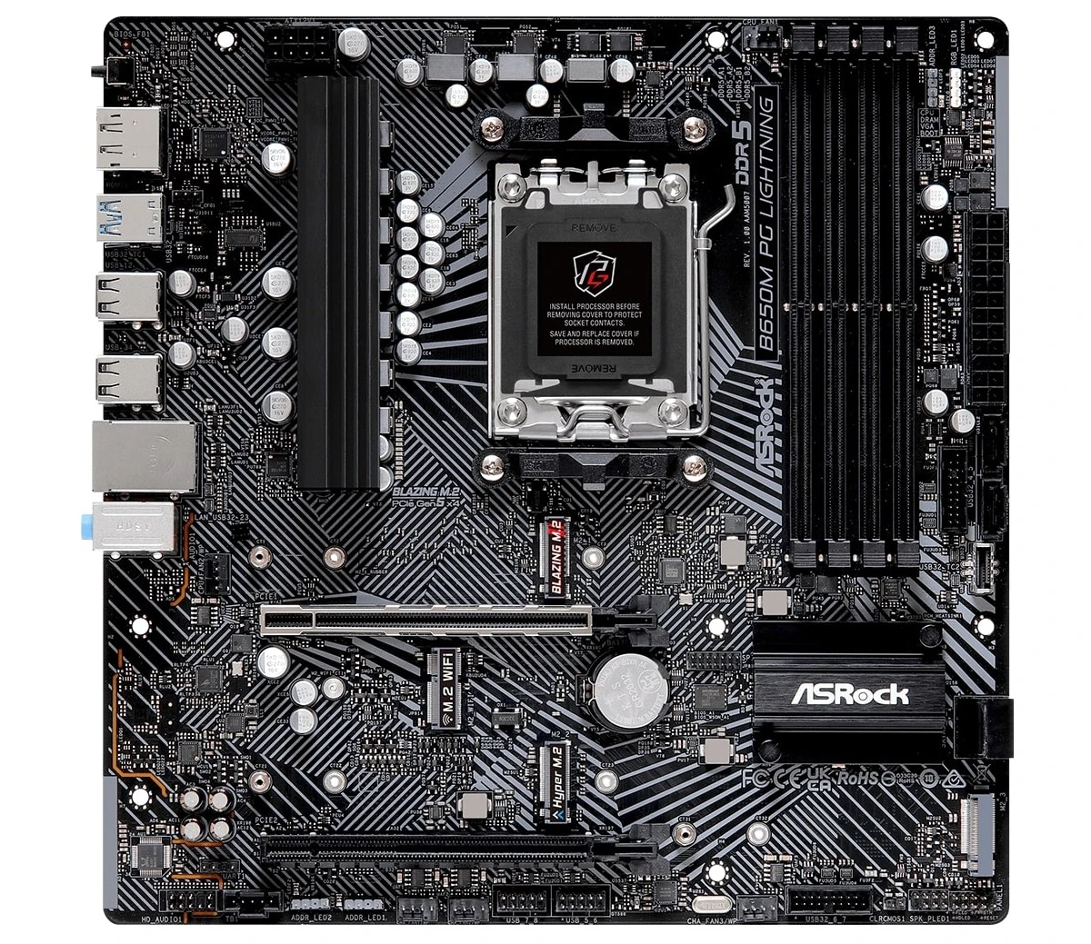 Материнская плата ASRock B650M PG LIGHTNING  (UA)
