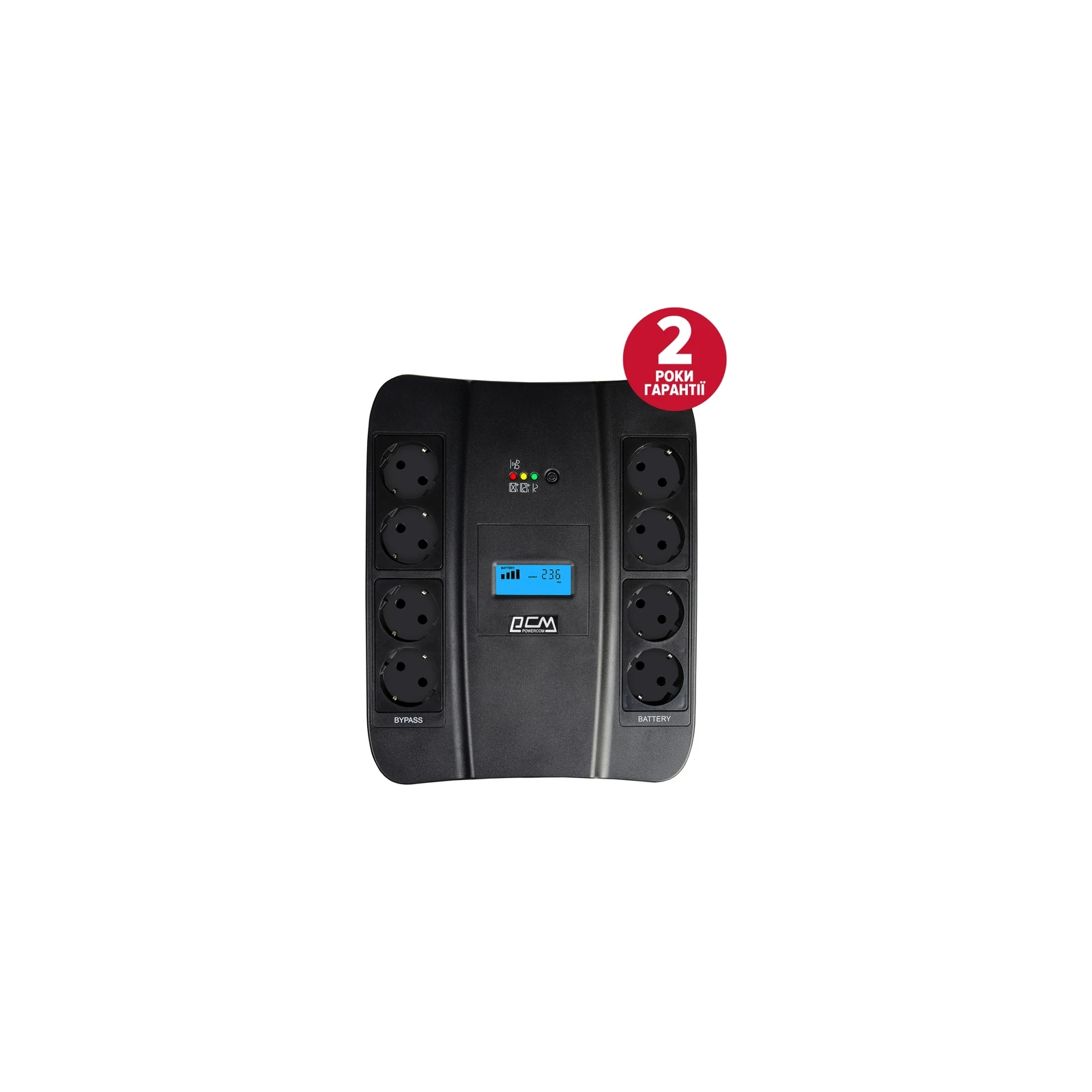 Источник бесперебойного питания Powercom SPD-750U Schuko (UA)