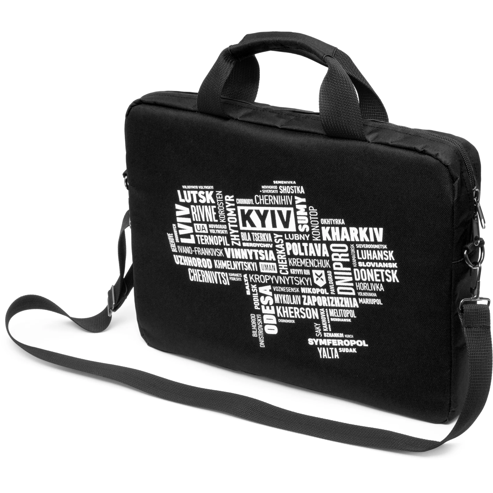 Сумка для ноутбука Vinga 14 NB1402 Black, white print (NB1402UWBK) (UA)