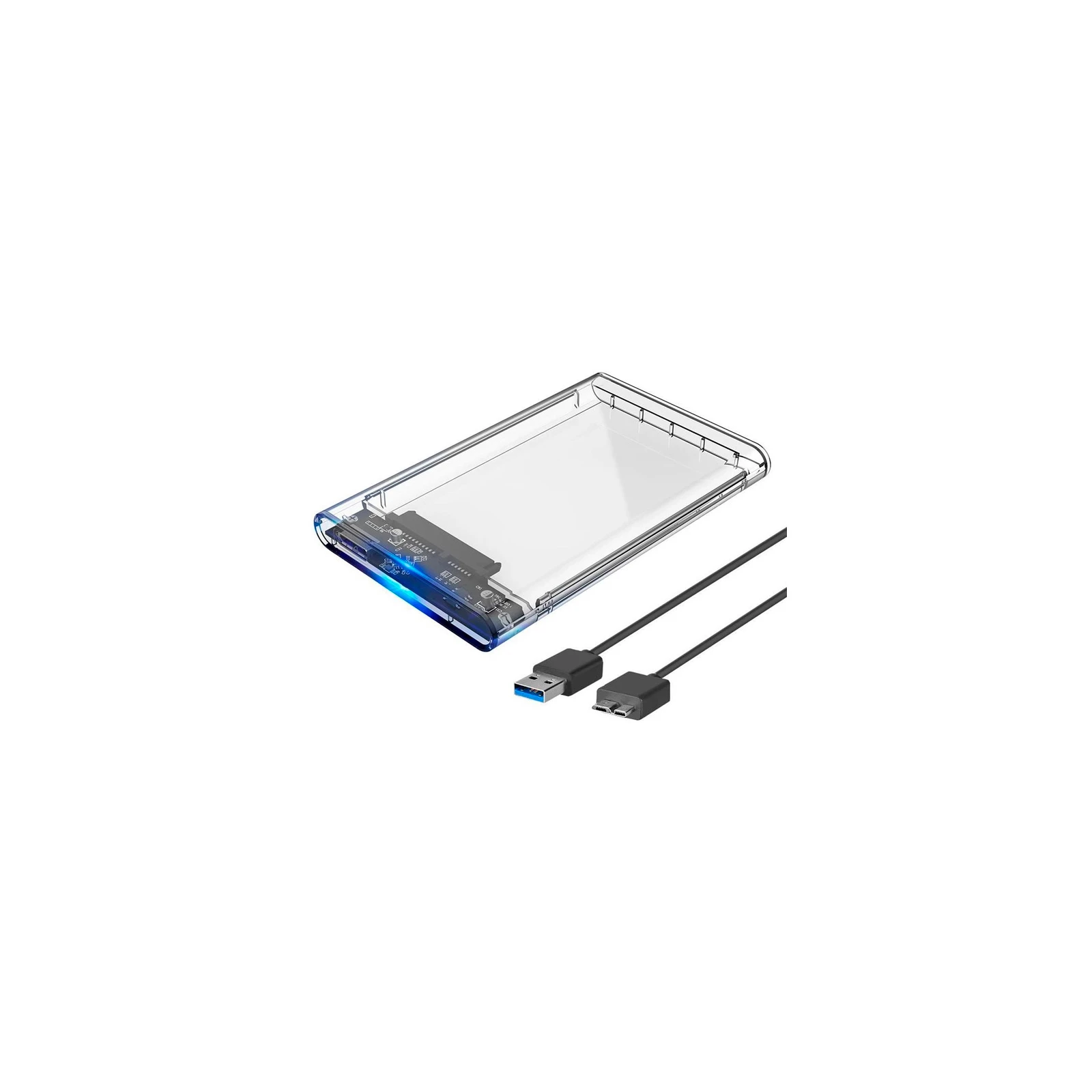 Карман для диска Dynamode 2.5 SATA HDD/SSD USB 3.0 Transparent (DM-CAD-25316) (UA)