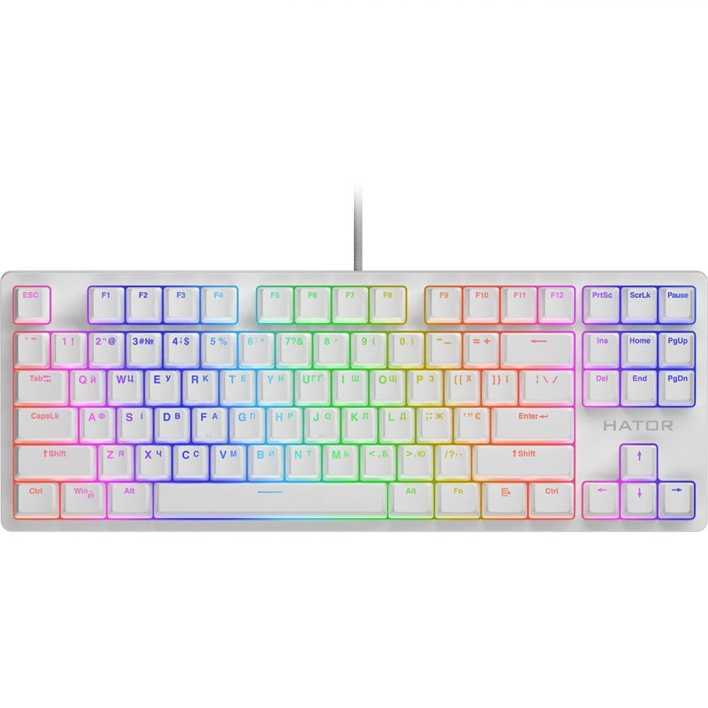 Клавіатура HATOR Rockfall 2 Mecha TKL orange White (HTK-521) (UA)