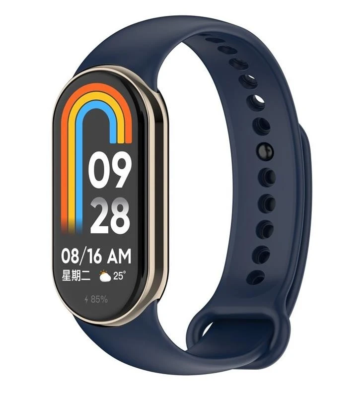 Силиконовый ремешок BeCover для Xiaomi Mi Smart Band 8 Deep Blue (709383)