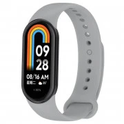 Силиконовый ремешок BeCover для Xiaomi Mi Smart Band 8 Light Gray 709403)