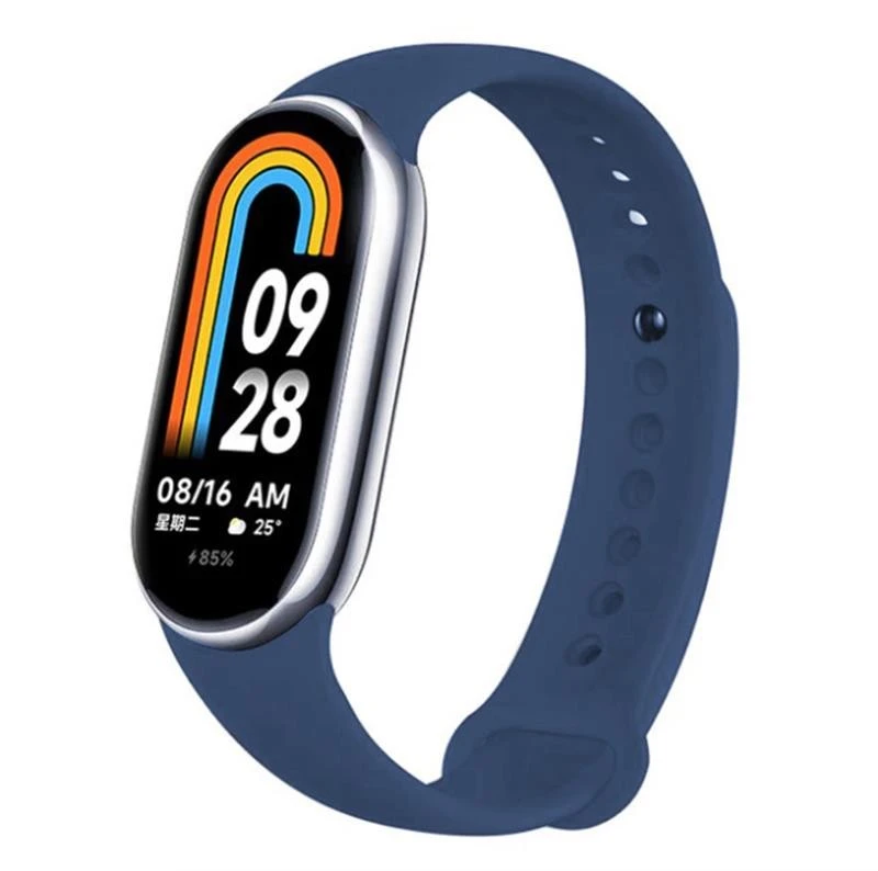 Силиконовый ремешок BeCover для Xiaomi Mi Smart Band 8 Blue Horizon (709380)