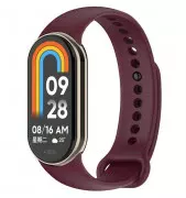 Силиконовый ремешок BeCover для Xiaomi Mi Smart Band 8 Burgundy Red (709378)