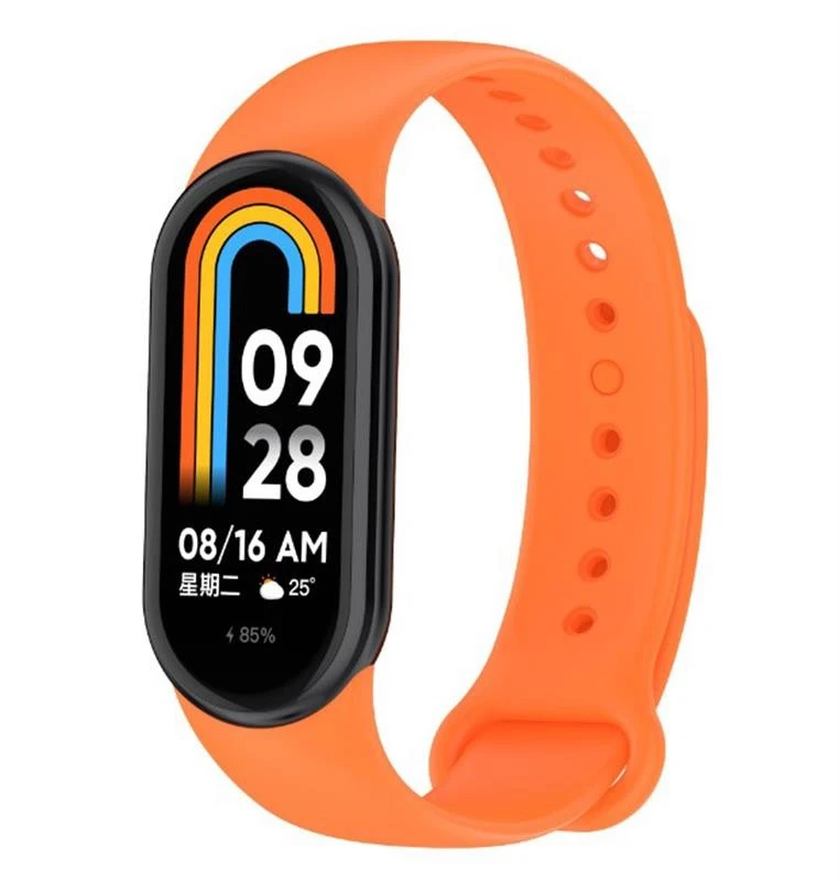 Силиконовый ремешок BeCover для Xiaomi Mi Smart Band 8 Orange (709407)
