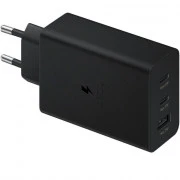 Samsung 65W Power Adapter Trio (2 Type-C + USB) w/o cable Black (EP-T6530NBEGEU)