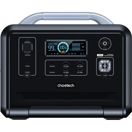 Зарядная станция Choetech Portable Power Station 1200W (BS005-EU-BK)