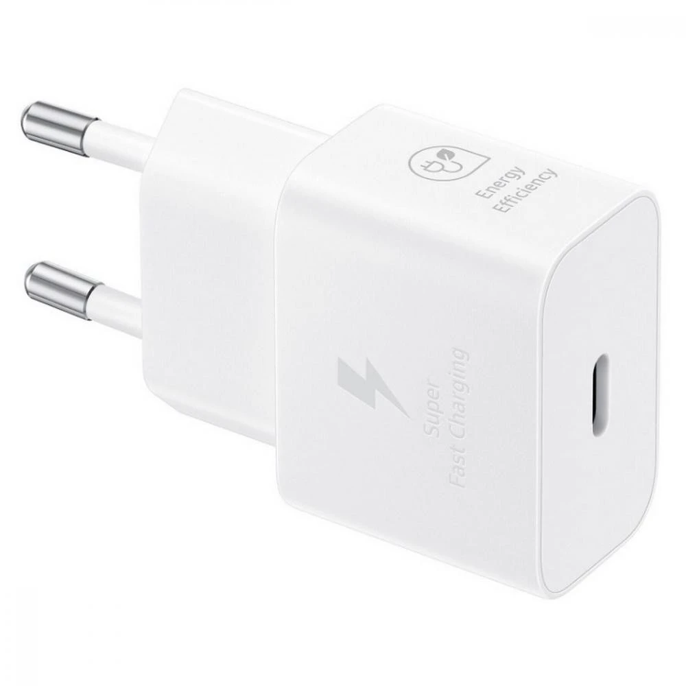 Зарядний пристрій Samsung Type-C 25W Power Adapter White (w/o cable) (EP-T2510NWEGEU) (UA)