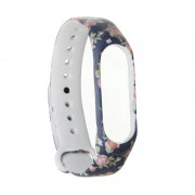 Ремінець для фітнес браслета Armorstandart для Xiaomi Mi Band 4/3 Blue Flowers (ARM52066) (UA)