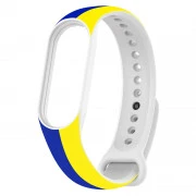 Ремінець для фітнес браслета Armorstandart для Xiaomi Mi Band 4/3 Blue/Yellow (ARM65667) (UA)