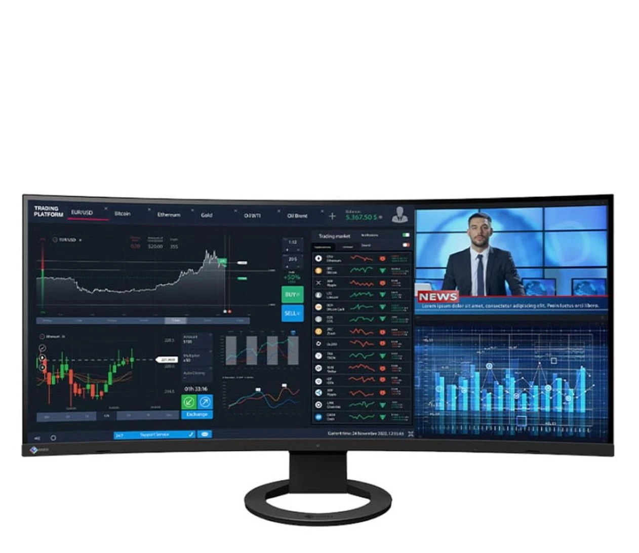 Монитор Eizo EV3895-BK Curved (EV3895-BK) EU