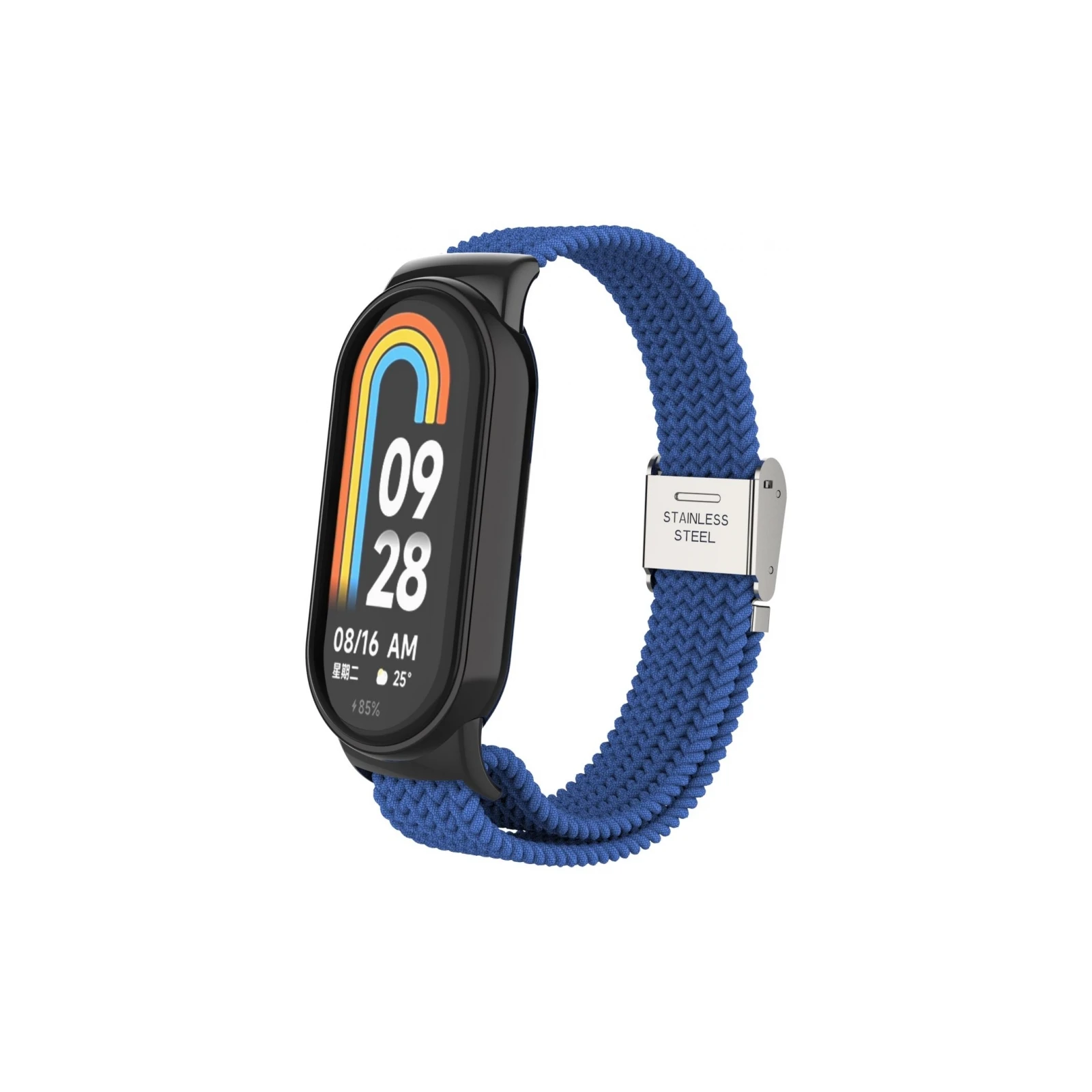 Ремінець для фітнес браслета Armorstandart Braided Solo Loop для Xiaomi Mi Band 7/6/5/4 Blue (ARM69903) (UA)