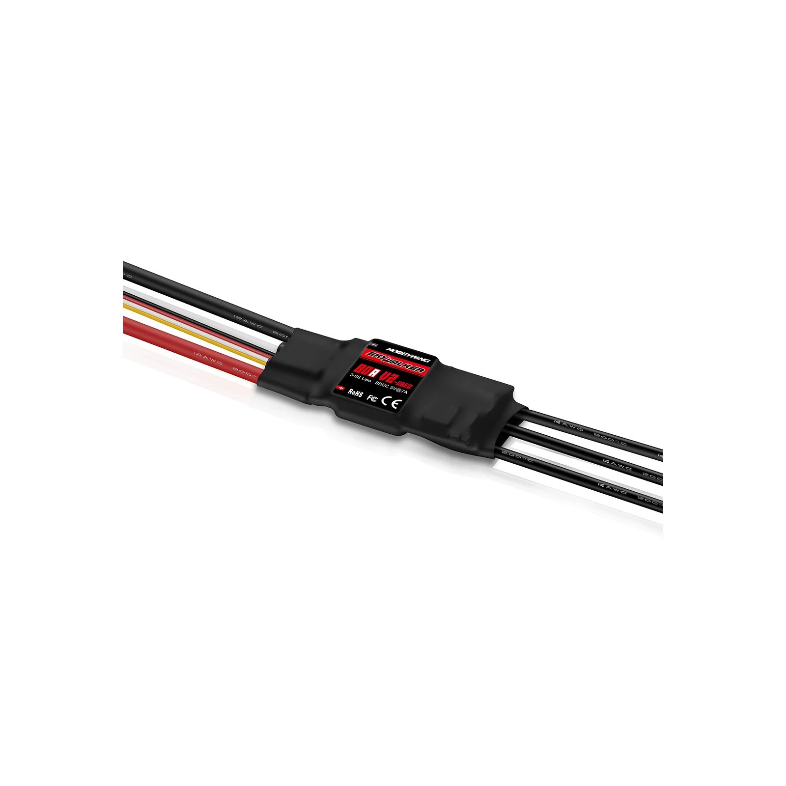 Запчасть для дрона HobbyWing Skywalker 80A ESC V2 (HP0038.0105-V2) (UA)