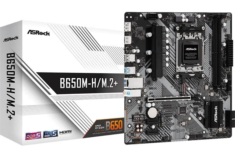 Материнская плата Материнская плата ASRock B650M-H/M.2+ Socket AM5 (UA)