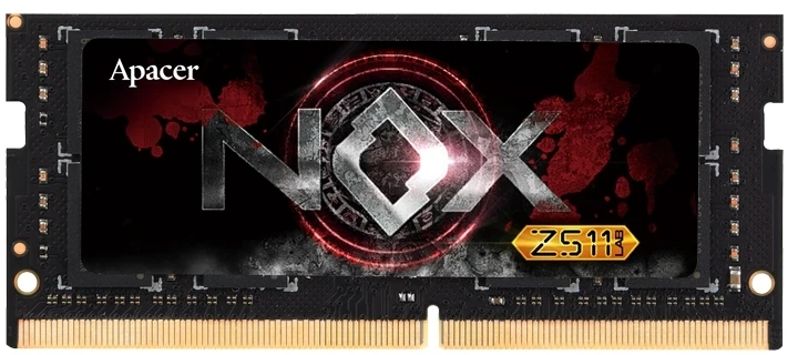 Оперативна пам'ять SO-DIMM 16GB/3200 DDR4 Apacer NOX Black (A4S16G32CLYBDAA-1)