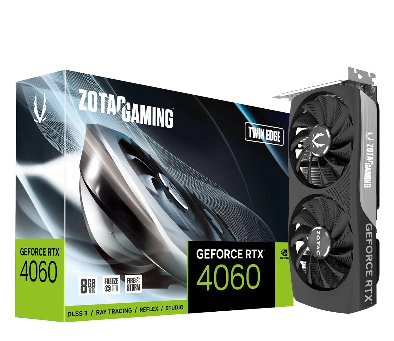 Відеокарта Zotac GeForce RTX 4060 Twin Edge 8GB GDDR6 (ZT-D40600E-10M) EU
