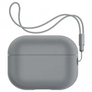 Чехол для наушников Armorstandart Silicone Case with straps для Apple Airpods Pro 2 Gray (ARM68610) (UA)