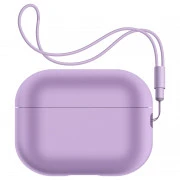 Чохол для навушників Armorstandart Silicone Case with straps для Apple Airpods Pro 2 Pink Purple (ARM68613) (UA)