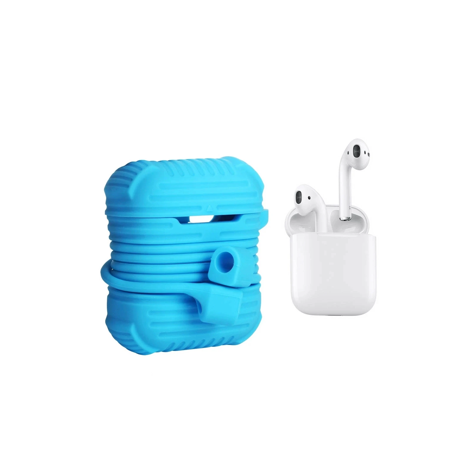 Чехол для наушников Armour i-Smile для Apple AirPods IPH1437 Blue (702331) (UA)