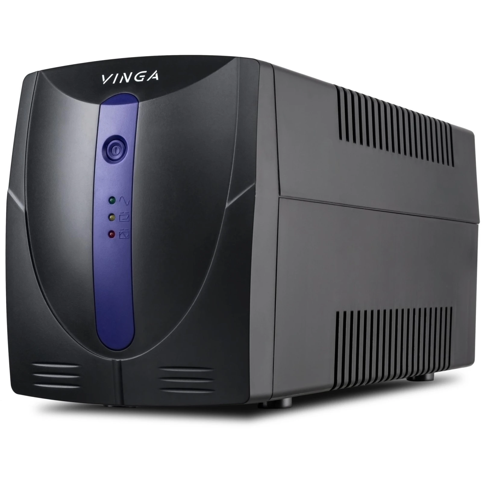Источник бесперебойного питания Vinga LED 1200VA plastic case with USB (VPE-1200PU) (UA)