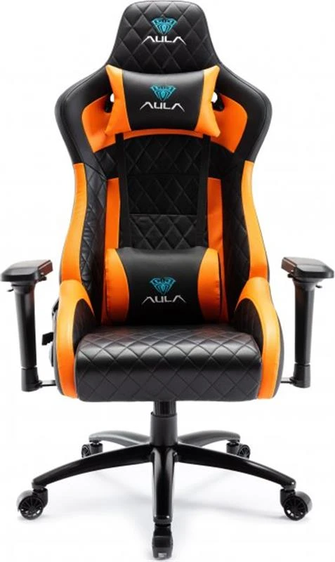 Ігрове крісло Aula F1031 Gaming Chair Black/Orange (6948391286211) (UA)