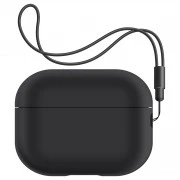 Чехол для наушников Armorstandart Silicone Case with straps для Apple Airpods Pro 2 Black (ARM68608) (UA)