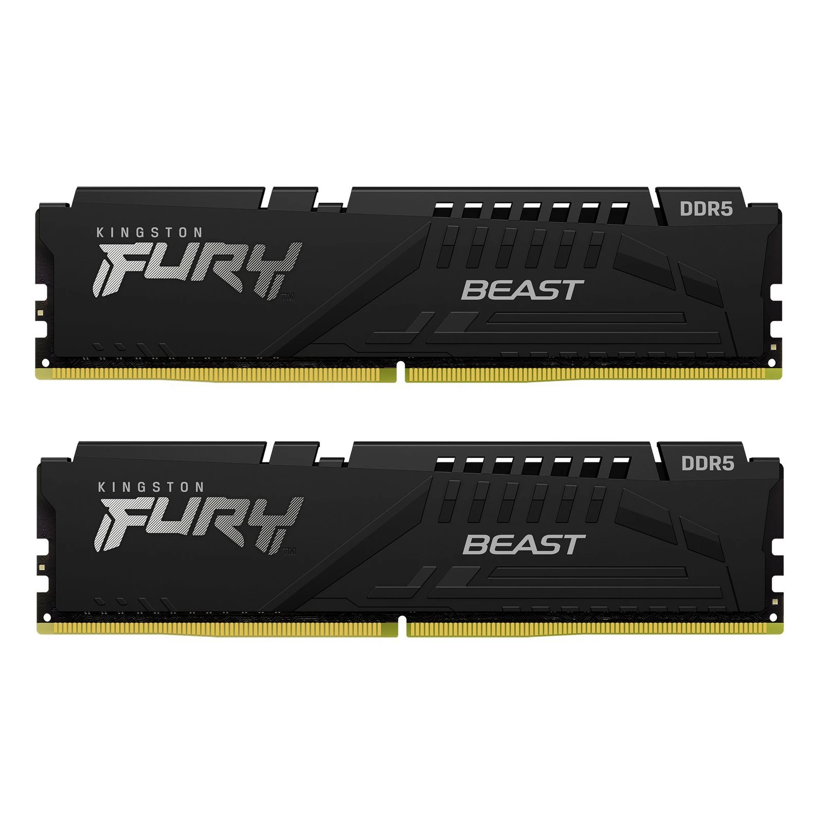 Оперативна пам'ять DDR5 16GB (2x8GB) 5200 MHz Beast Black Kingston Fury (ex. HyperX) (KF552C36BBEK2-16)
