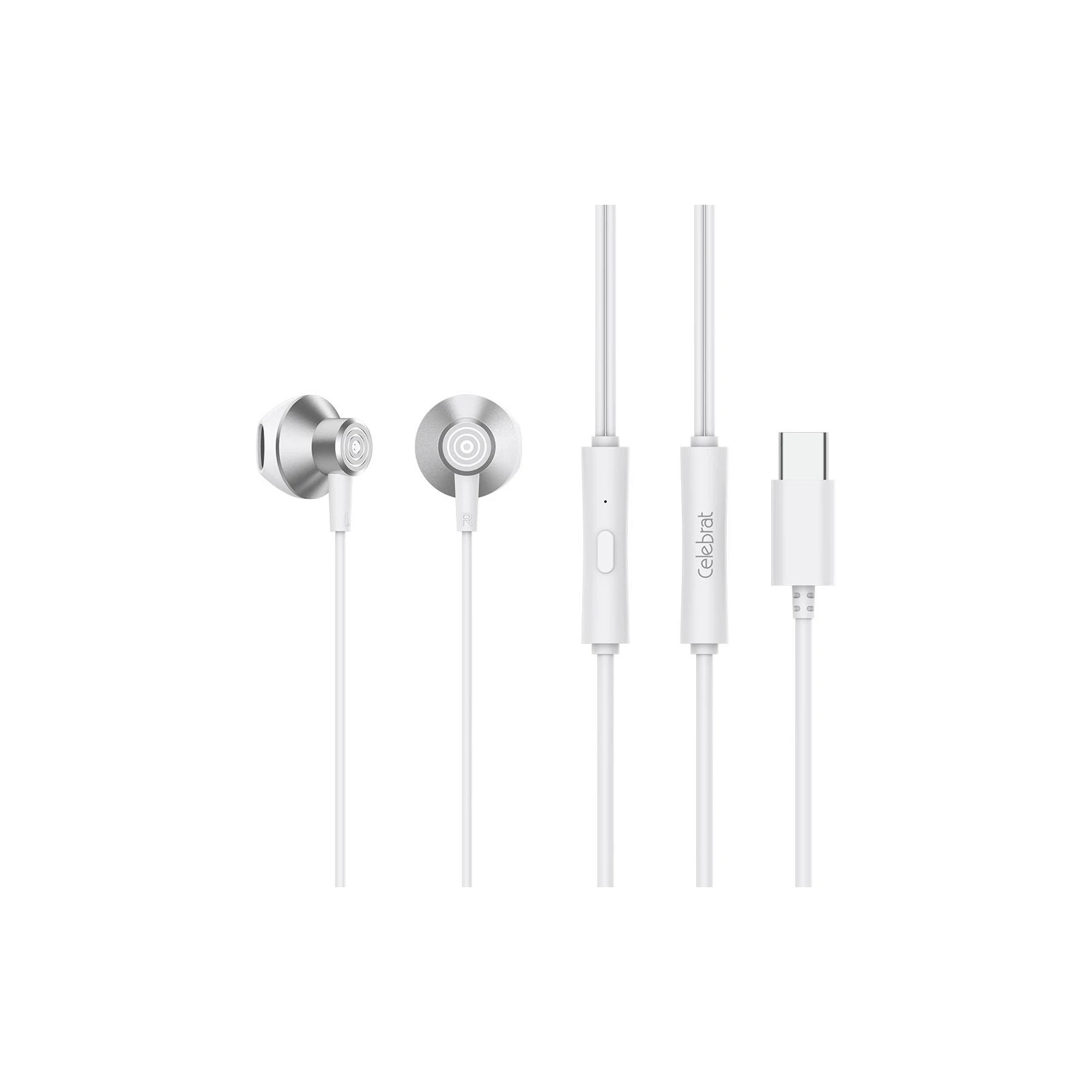 Наушники Celebrat D14 White (1006638) (UA)