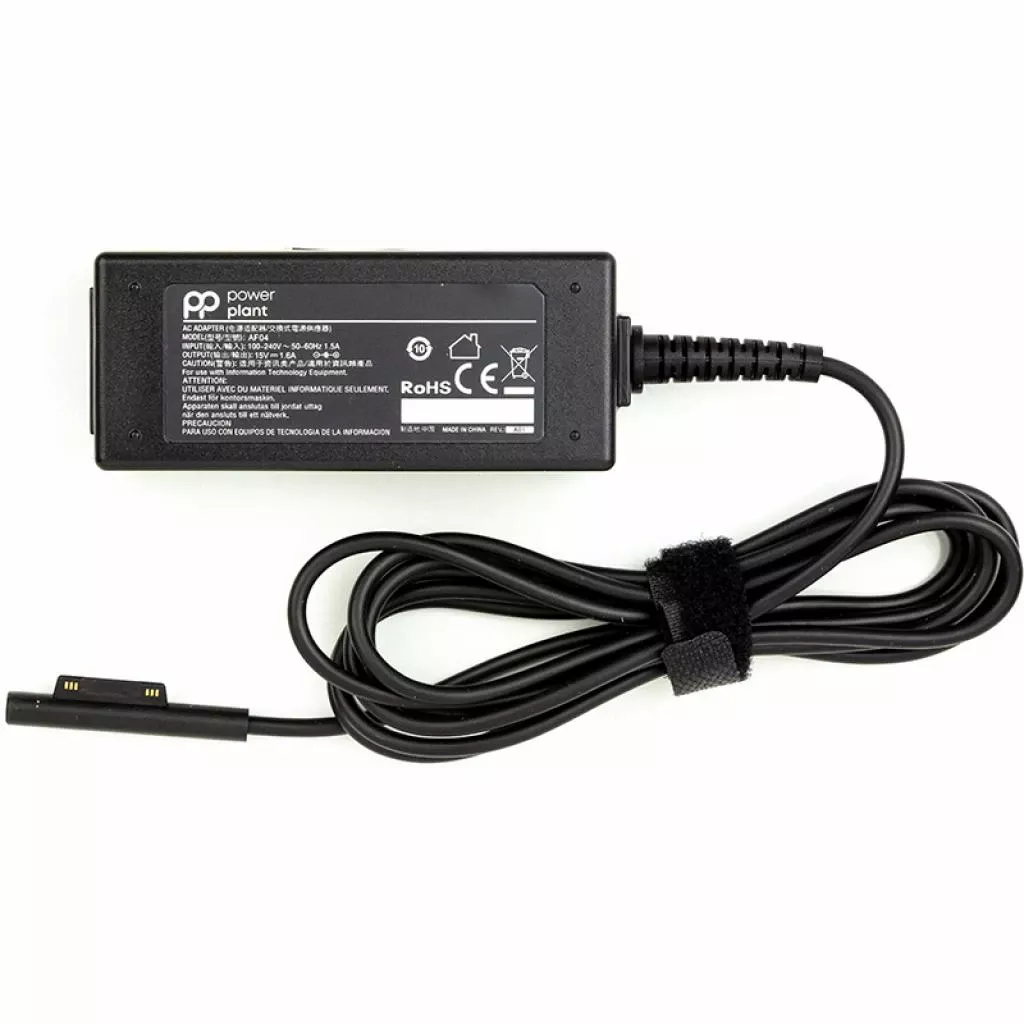 Блок живлення до ноутбуку PowerPlant MICROSOFT 220V, 15V 24W 1.6A (MS4) (MI24CMS4) (UA)